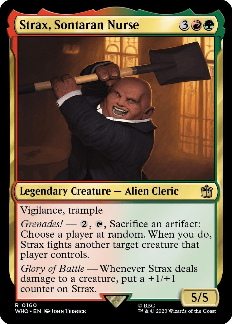 Image for Strax, Sontaran Nurse (160) (WHO) - Magic: The Gathering