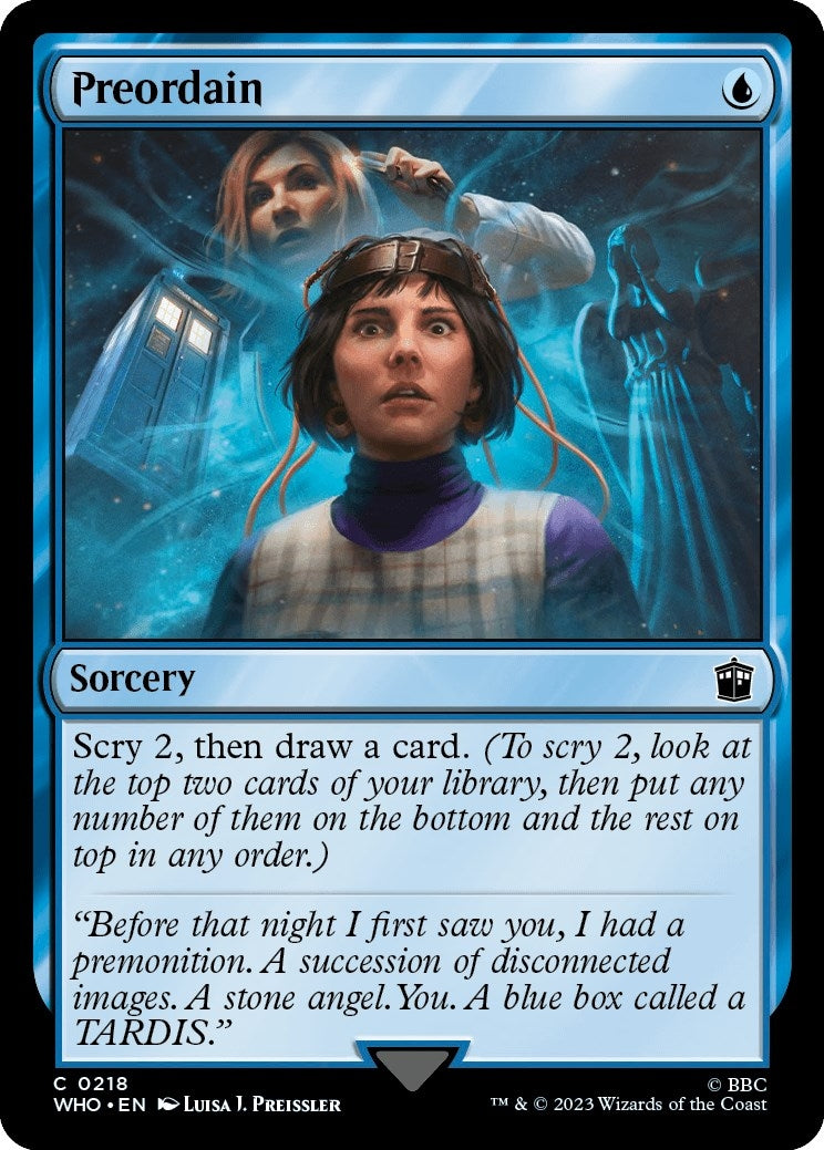 Image for Preordain (218) (WHO) - Magic: The Gathering