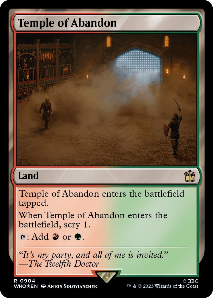 Image for Temple of Abandon (Surge Foil) (904) (WHO) - Magic: The Gathering