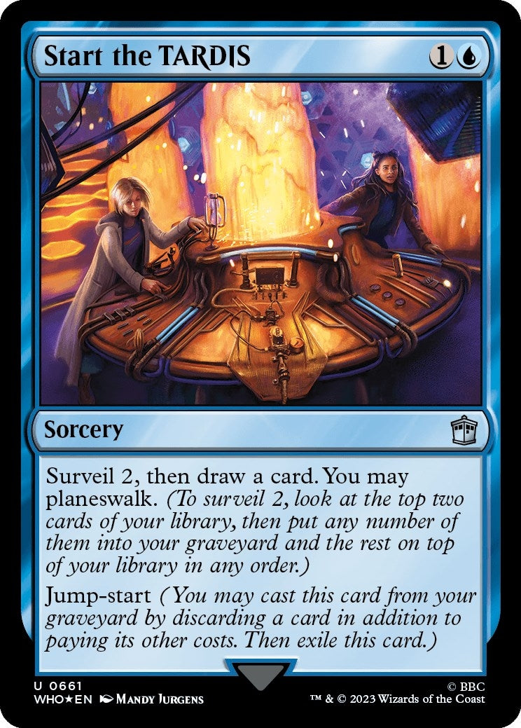 Image for Start the TARDIS (Surge Foil) (661) (WHO) - Magic: The Gathering