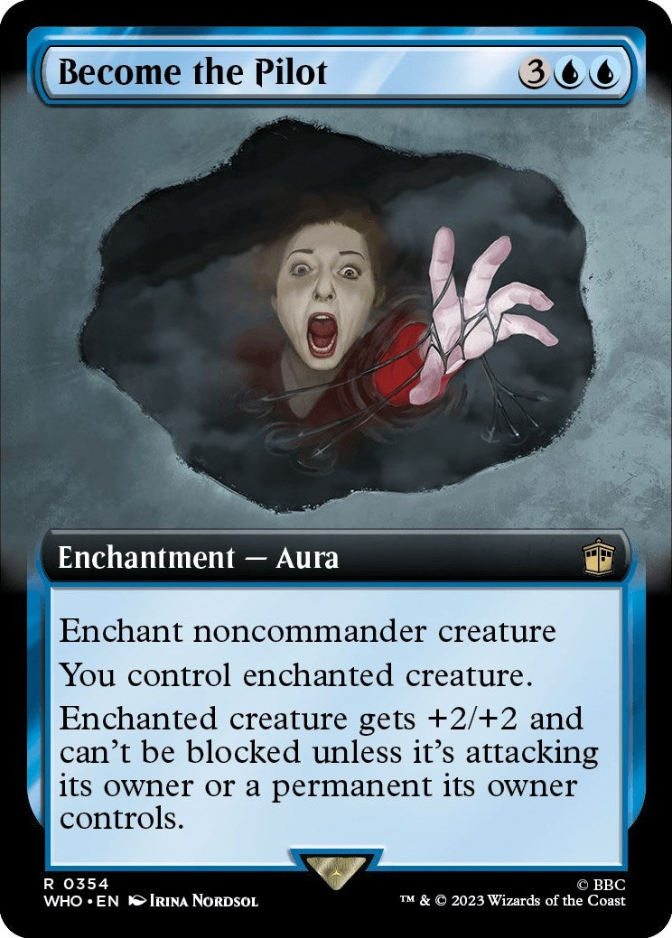 Image for Become the Pilot (Extended Art) (354) (WHO) - Magic: The Gathering