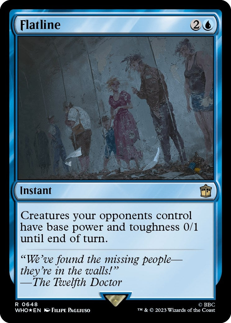 Image for Flatline (Surge Foil) (648) (WHO) - Magic: The Gathering