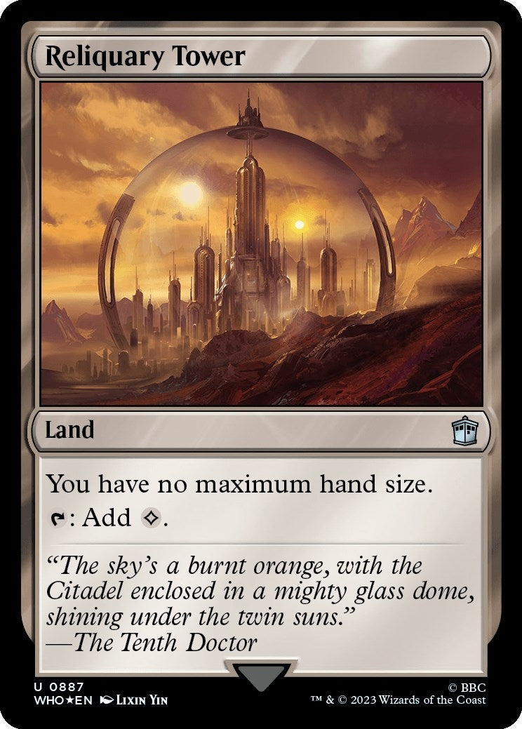Image for Reliquary Tower (Surge Foil) (887) (WHO) - Magic: The Gathering