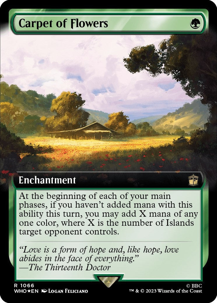 Image for Carpet of Flowers (Extended Art) (Surge Foil) (1066) (WHO) - Magic: The Gathering