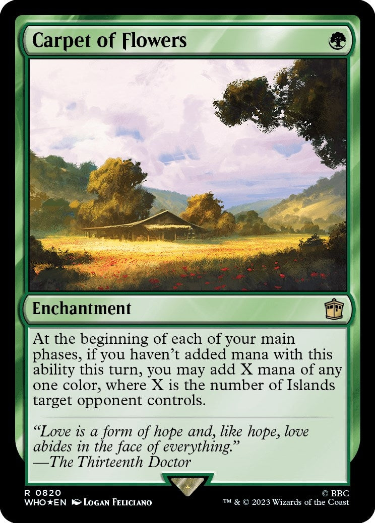 Image for Carpet of Flowers (Surge Foil) (820) (WHO) - Magic: The Gathering