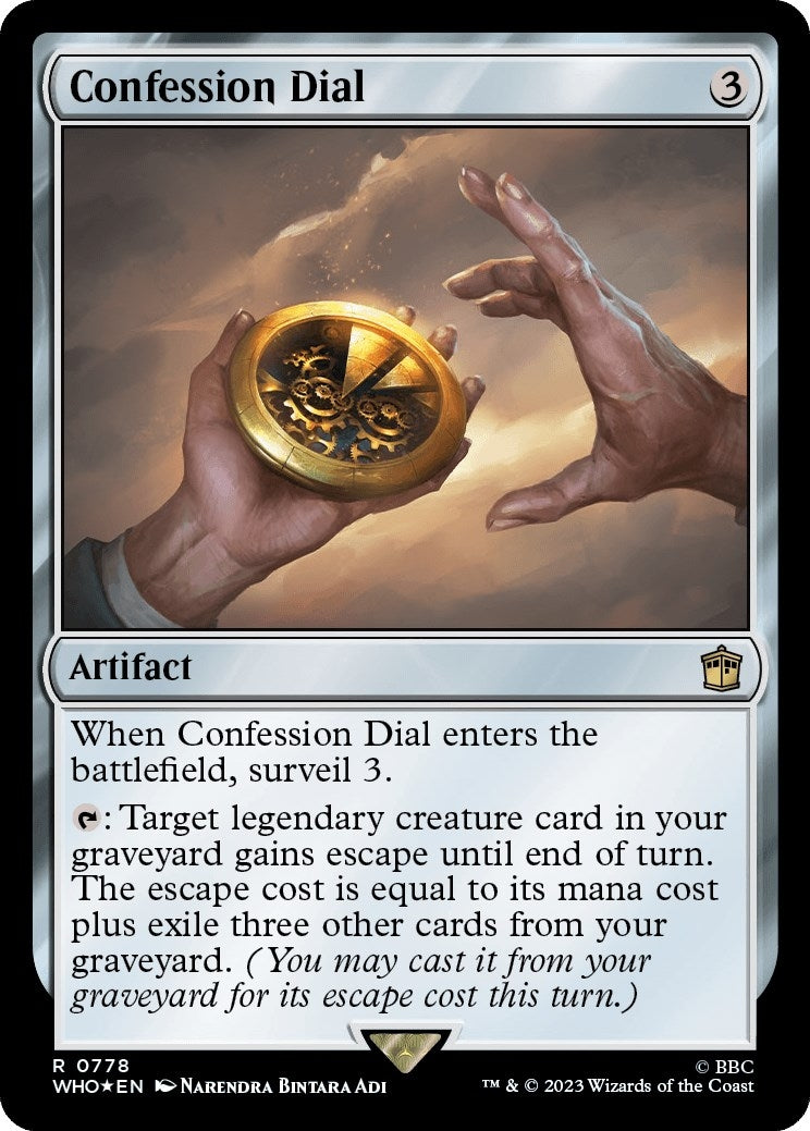 Image for Confession Dial (Surge Foil) (778) (WHO) - Magic: The Gathering