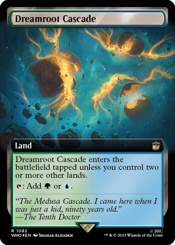 Image for Dreamroot Cascade (Extended Art) (Surge Foil) (1082) (WHO) - Magic: The Gathering