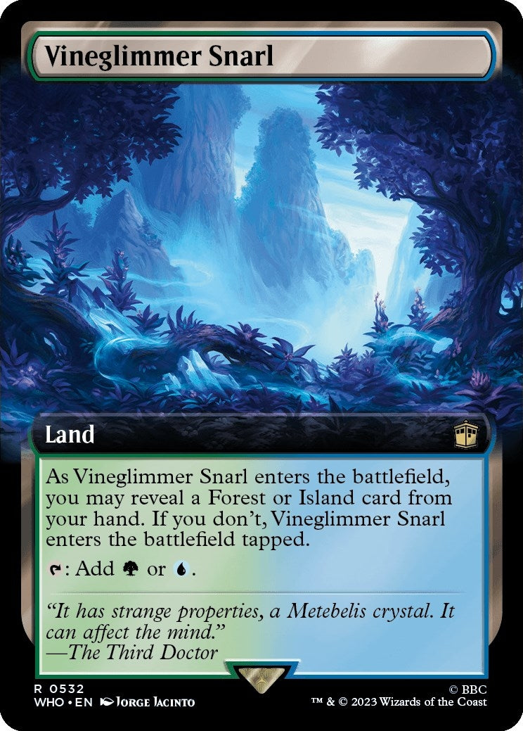 Image for Vineglimmer Snarl (Extended Art) (532) (WHO) - Magic: The Gathering