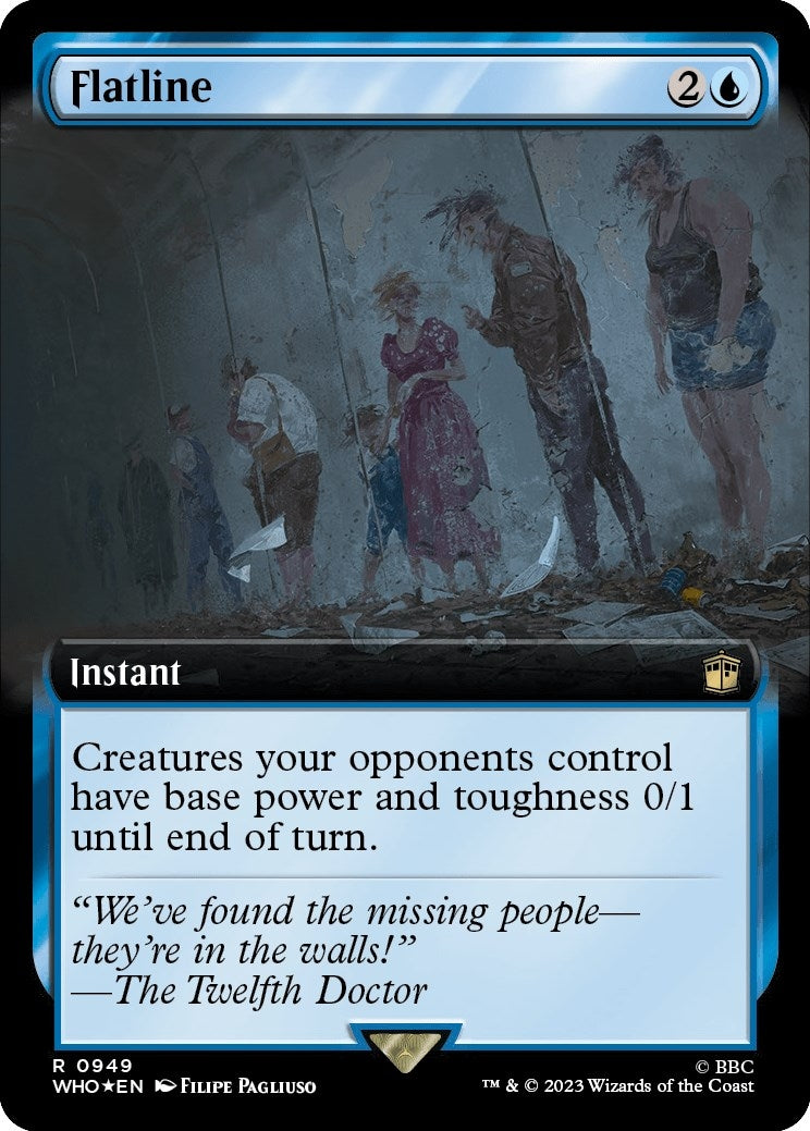 Image for Flatline (Extended Art) (Surge Foil) (949) (WHO) - Magic: The Gathering