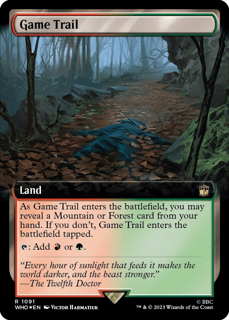 Image for Game Trail (Extended Art) (Surge Foil) (1091) (WHO) - Magic: The Gathering