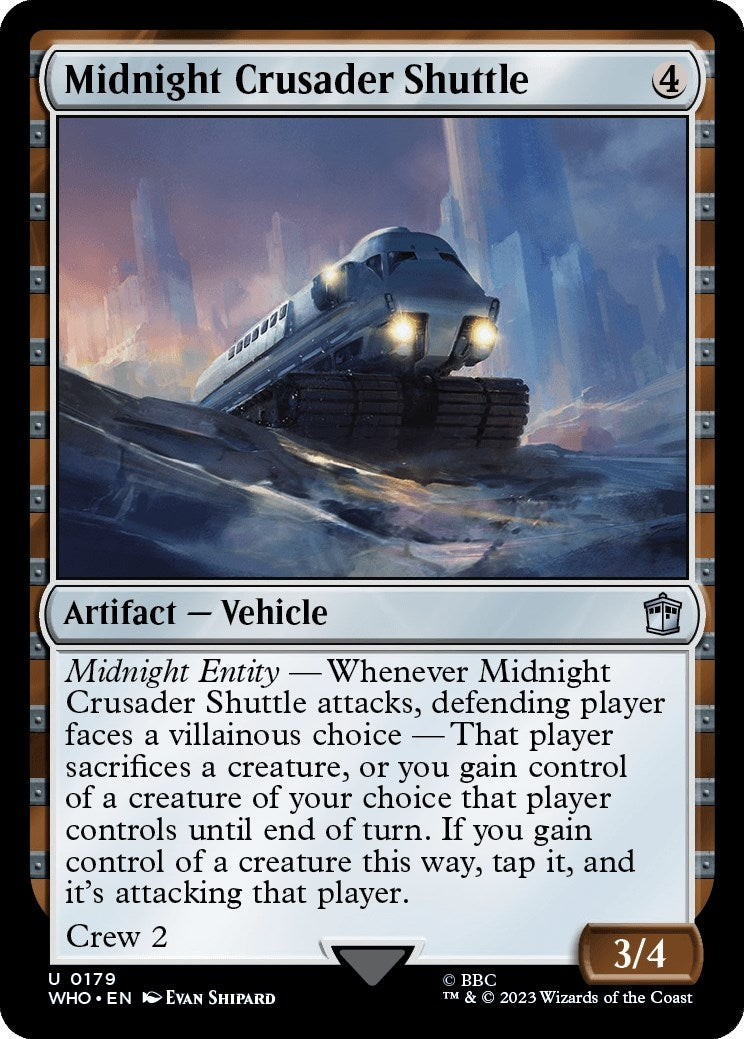 Image for Midnight Crusader Shuttle (179) (WHO) - Magic: The Gathering