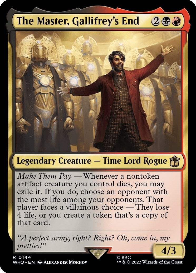 Image for The Master, Gallifrey's End (144) (WHO) - Magic: The Gathering
