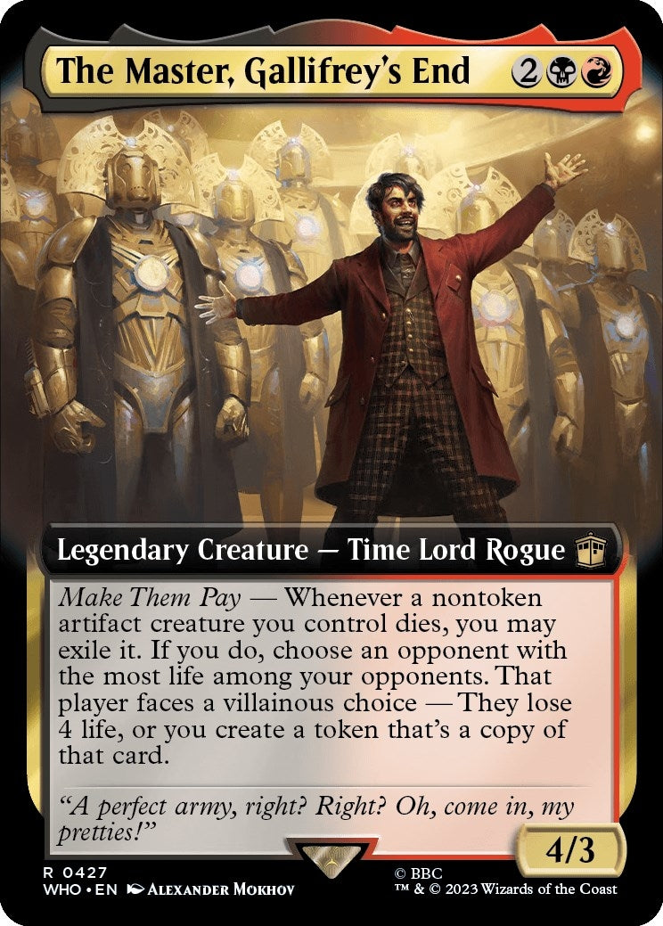Image for The Master, Gallifrey's End (Extended Art) (427) (WHO) - Magic: The Gathering