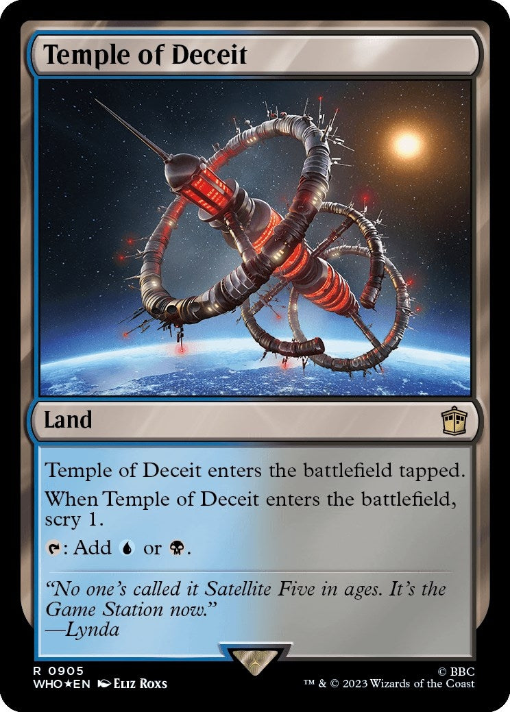 Image for Temple of Deceit (Surge Foil) (905) (WHO) - Magic: The Gathering