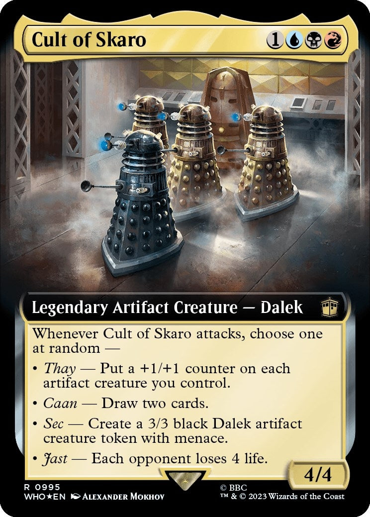 Image for Cult of Skaro (Extended Art) (Surge Foil) (995) (WHO) - Magic: The Gathering