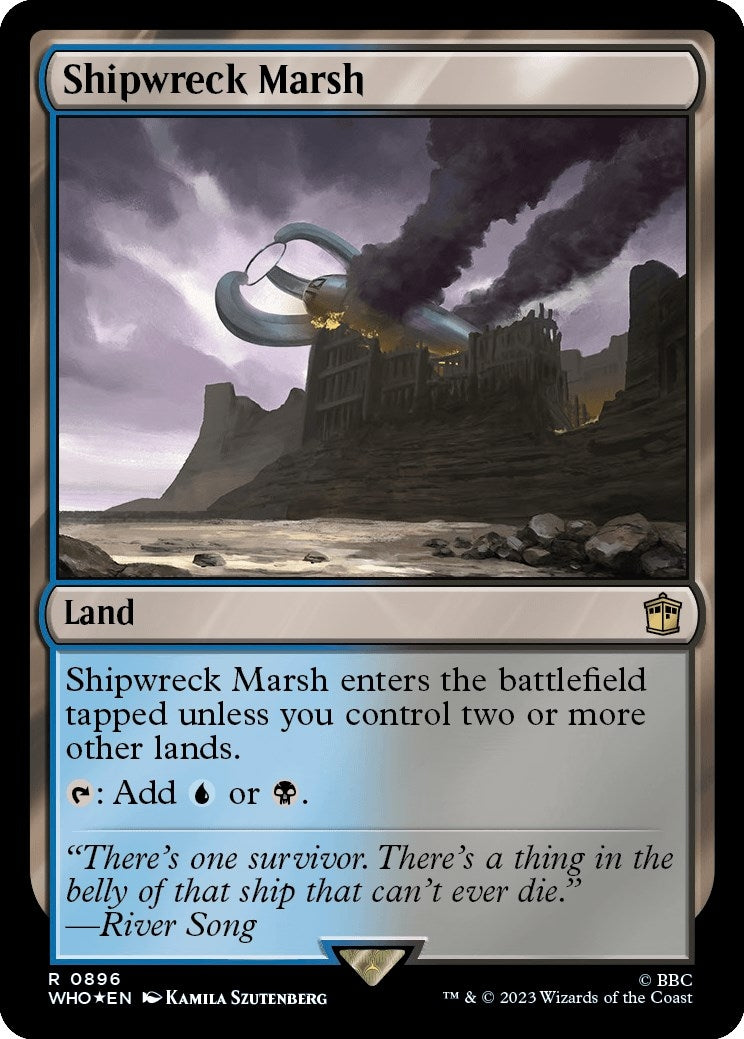 Image for Shipwreck Marsh (Surge Foil) (896) (WHO) - Magic: The Gathering