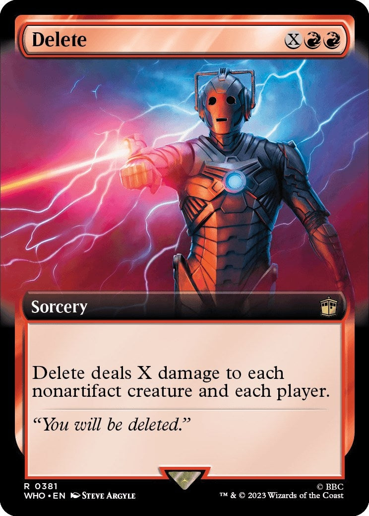 Image for Delete (Extended Art) (381) (WHO) - Magic: The Gathering