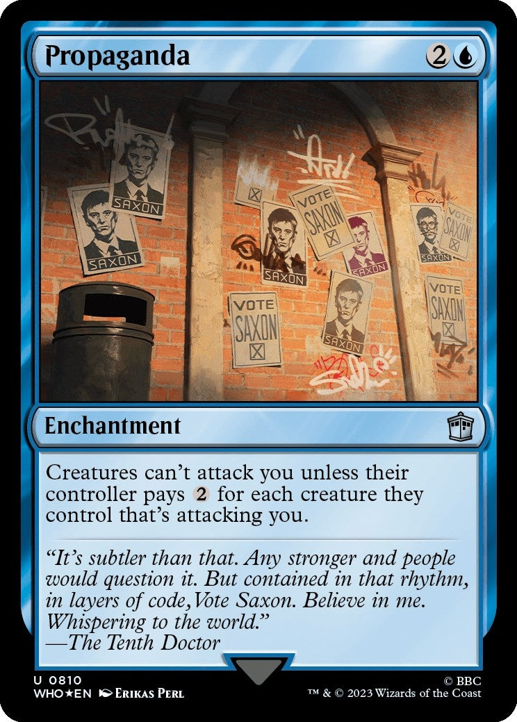 Image for Propaganda (Surge Foil) (810) (WHO) - Magic: The Gathering