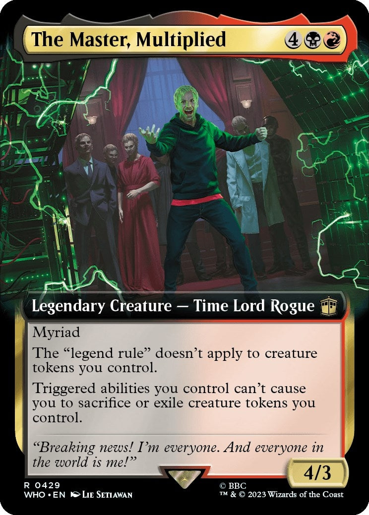 Image for The Master, Multiplied (Extended Art) (429) (WHO) - Magic: The Gathering