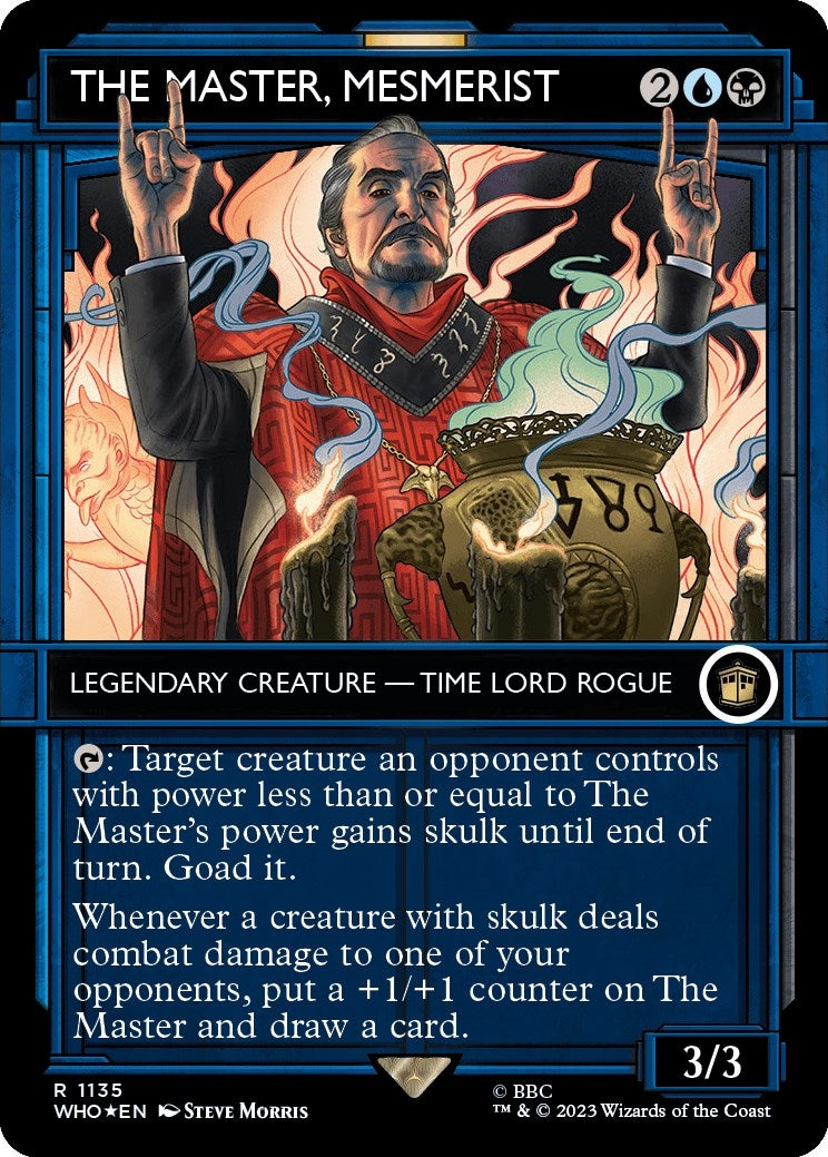 Image for The Master, Mesmerist (Showcase) (Surge Foil) (1135) (WHO) - Magic: The Gathering