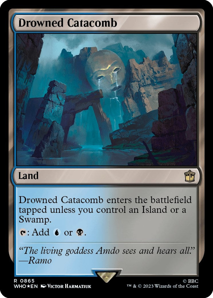 Image for Drowned Catacomb (Surge Foil) (865) (WHO) - Magic: The Gathering