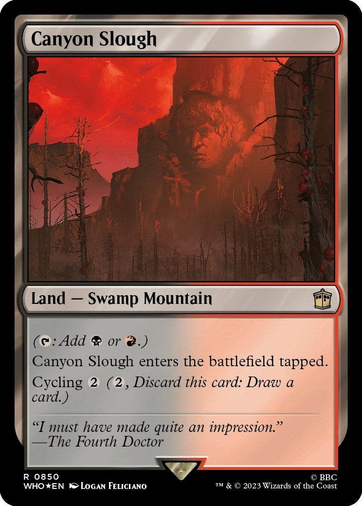 Image for Canyon Slough (Surge Foil) (850) (WHO) - Magic: The Gathering