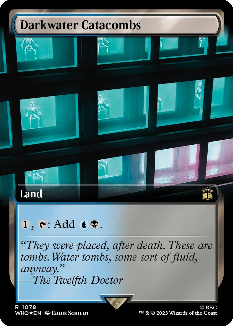 Image for Darkwater Catacombs (Extended Art) (Surge Foil) (1078) (WHO) - Magic: The Gathering