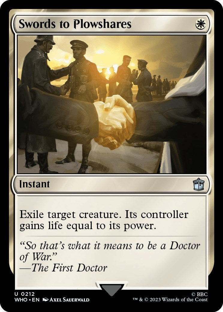 Image for Swords to Plowshares (212) (WHO) - Magic: The Gathering