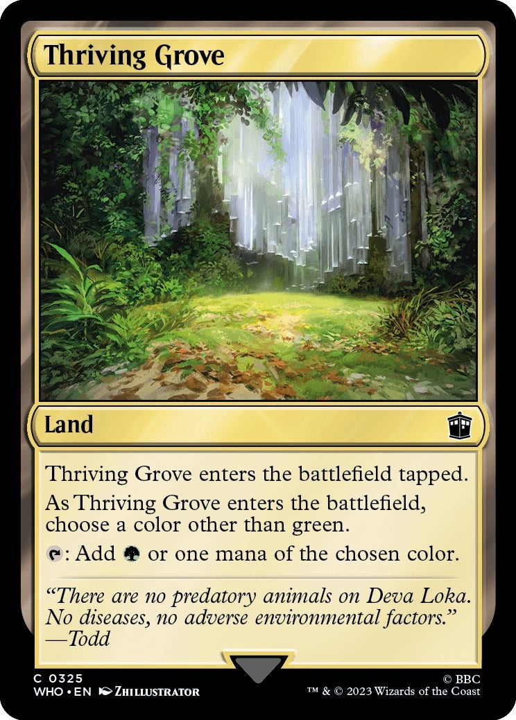 Image for Thriving Grove (325) (WHO) - Magic: The Gathering