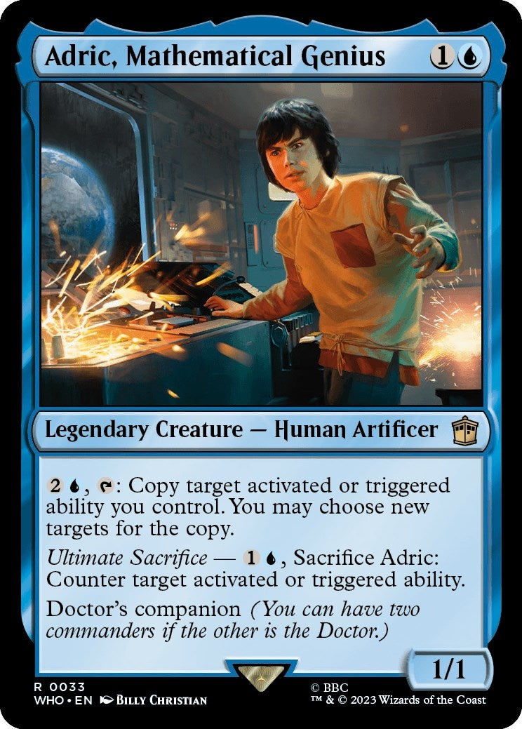 Image for Adric, Mathematical Genius (33) (WHO) - Magic: The Gathering