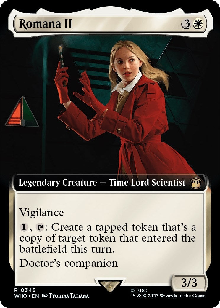 Image for Romana II (Extended Art) (345) (WHO) - Magic: The Gathering