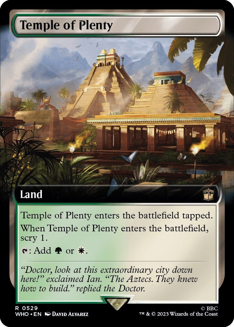 Image for Temple of Plenty (Extended Art) (529) (WHO) - Magic: The Gathering