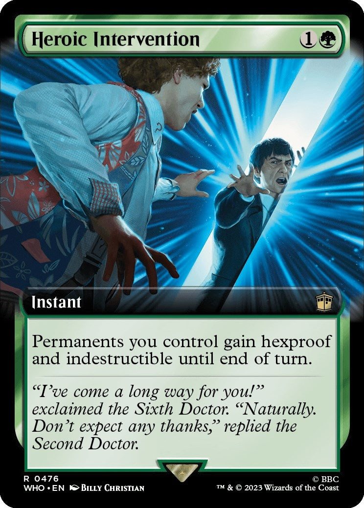Image for Heroic Intervention (Extended Art) (476) (WHO) - Magic: The Gathering