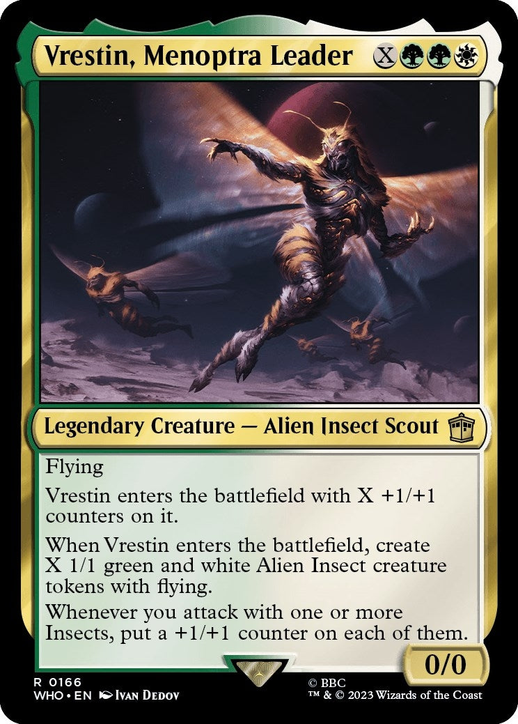 Image for Vrestin, Menoptra Leader (166) (WHO) - Magic: The Gathering