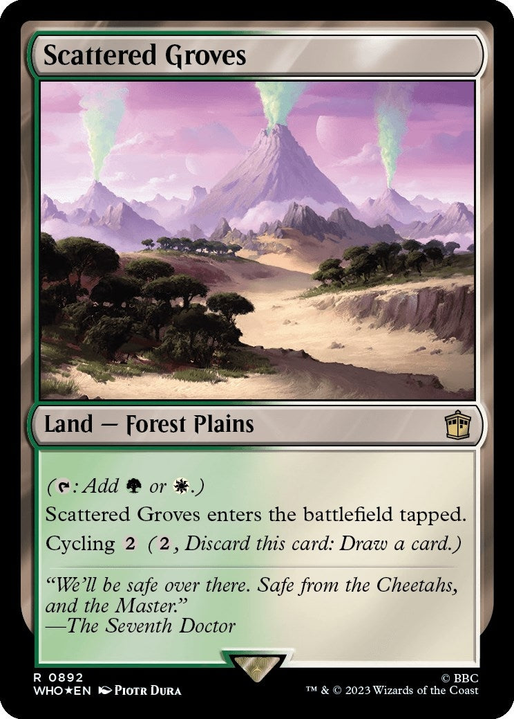 Image for Scattered Groves (Surge Foil) (892) (WHO) - Magic: The Gathering