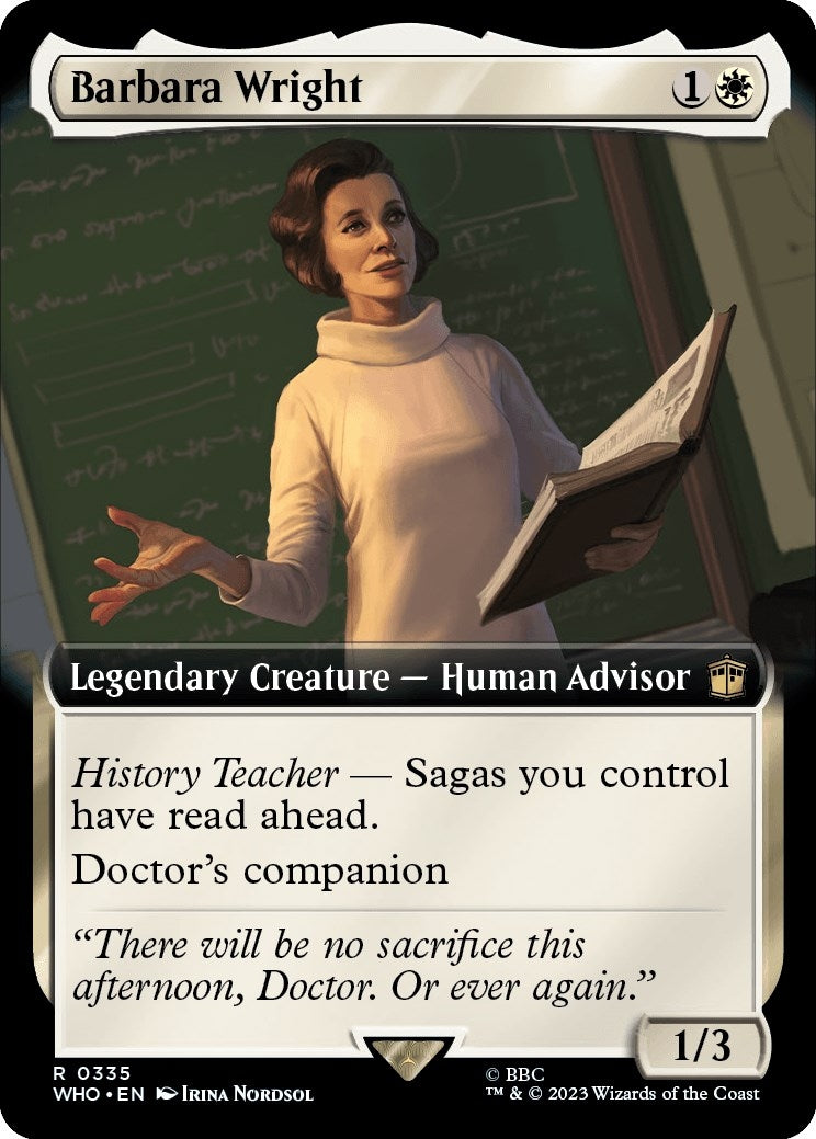 Image for Barbara Wright (Extended Art) (335) (WHO) - Magic: The Gathering
