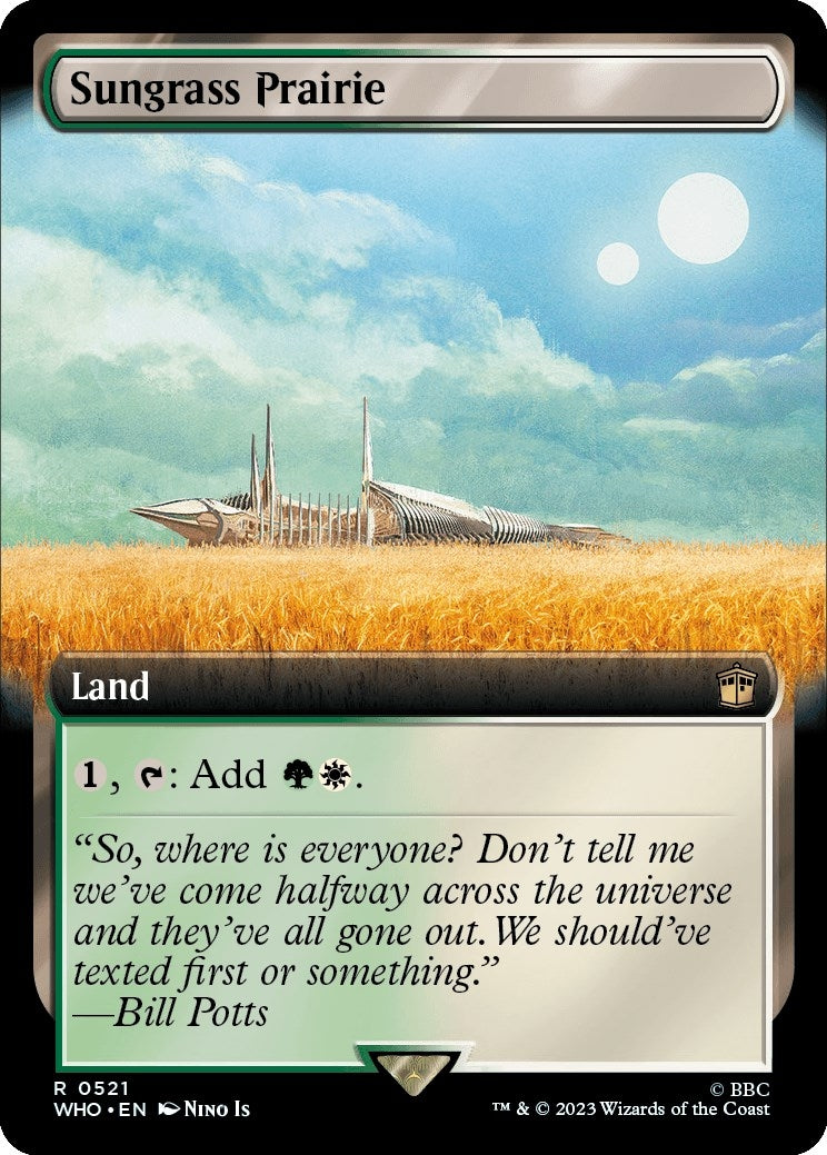 Image for Sungrass Prairie (Extended Art) (521) (WHO) - Magic: The Gathering