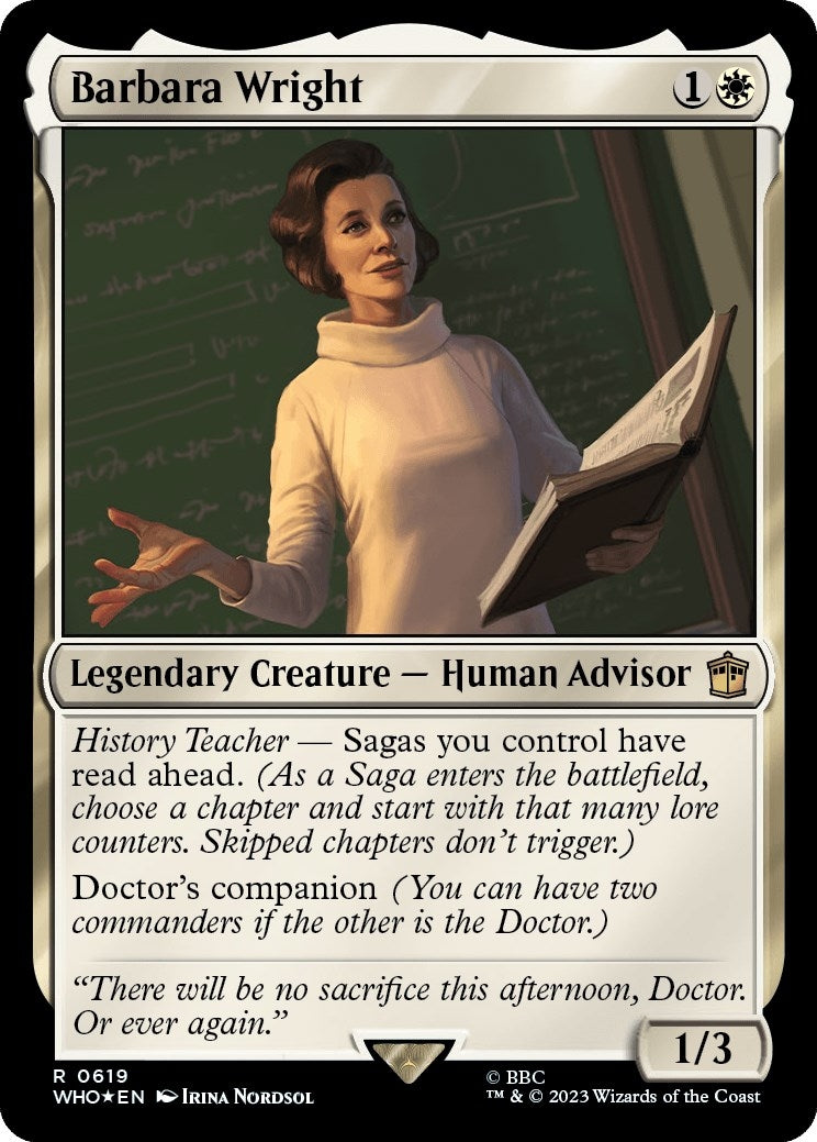 Image for Barbara Wright (Surge Foil) (619) (WHO) - Magic: The Gathering