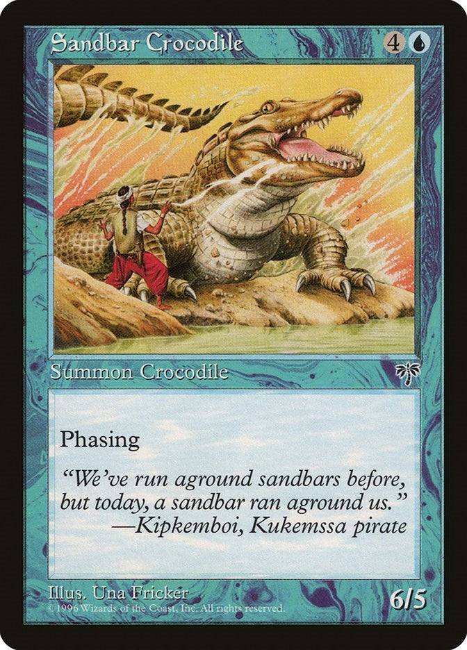 Image for Sandbar Crocodile (MIR) - Magic: The Gathering