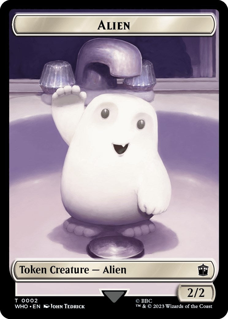 Image for Alien // Alien Salamander Double-Sided Token (2 // 16) (WHO) - Magic: The Gathering