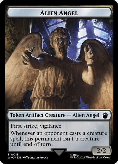 Alien Angel // Clue (0023) Double-Sided Token (11 // 23) (WHO)