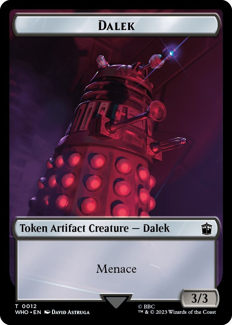 Image for Dalek // Food (0025) Double-Sided Token (12 // 25) (WHO) - Magic: The Gathering
