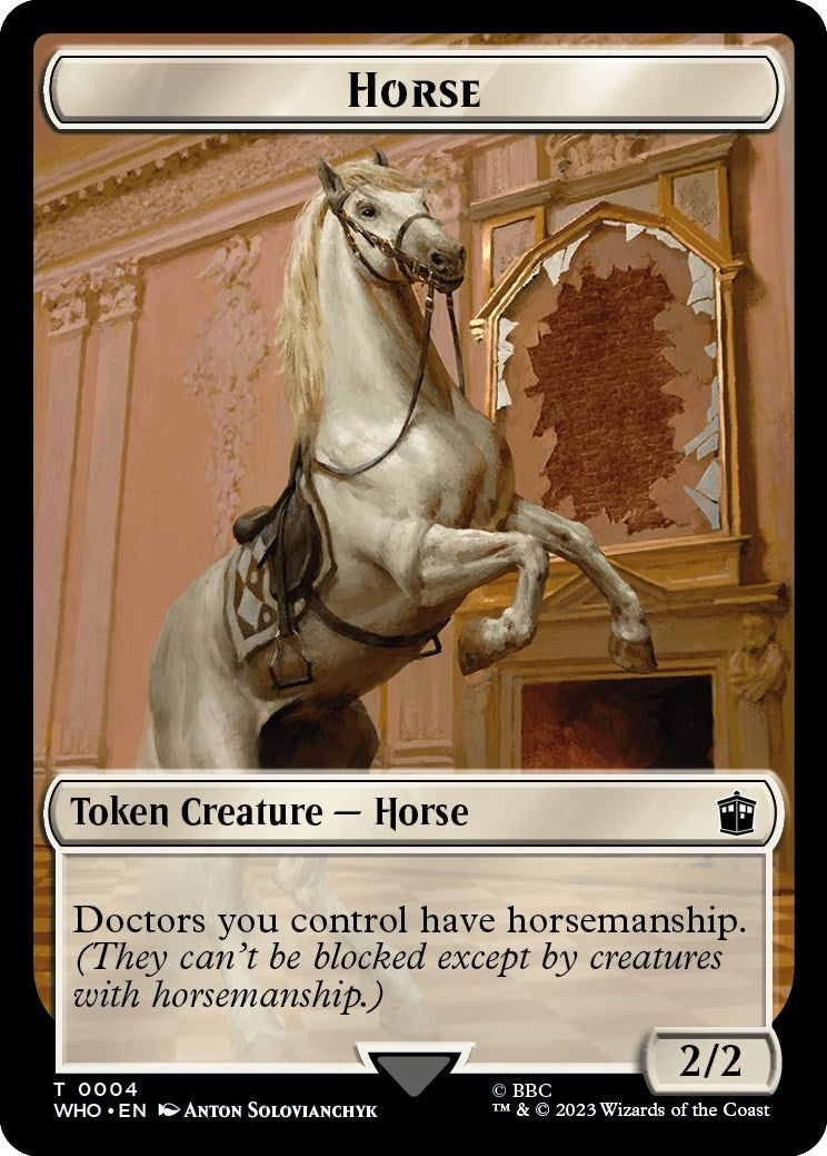 Image for Horse // Treasure (0028) Double-Sided Token (4 // 28) (WHO) - Magic: The Gathering
