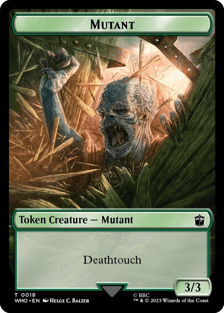 Image for Mutant // Alien Insect Double-Sided Token (18 // 19) (WHO) - Magic: The Gathering