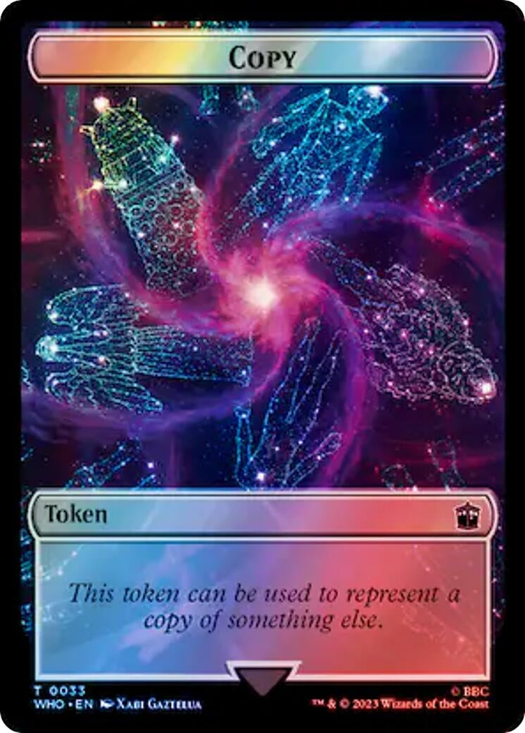 Image for Copy // Beast Double-Sided Token (Surge Foil) (33 // 49) (WHO) - Magic: The Gathering