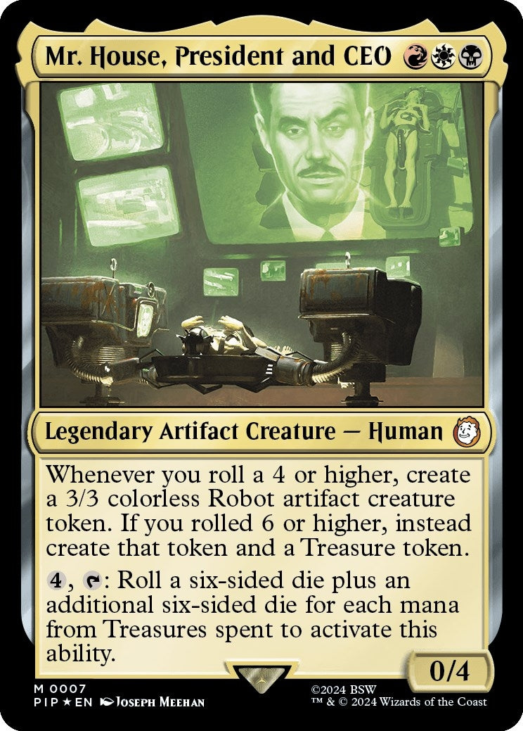 Image for Mr. House, President and CEO (7) (PIP) - Magic: The Gathering