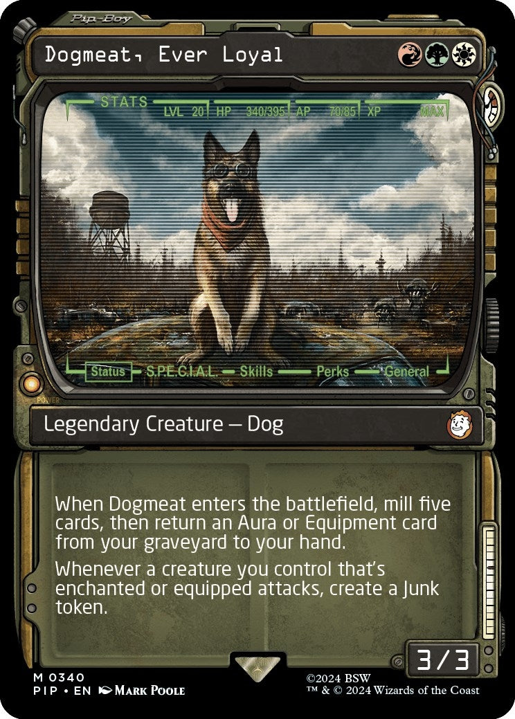 Image for Dogmeat, Ever Loyal (Showcase) (340) (PIP) - Magic: The Gathering