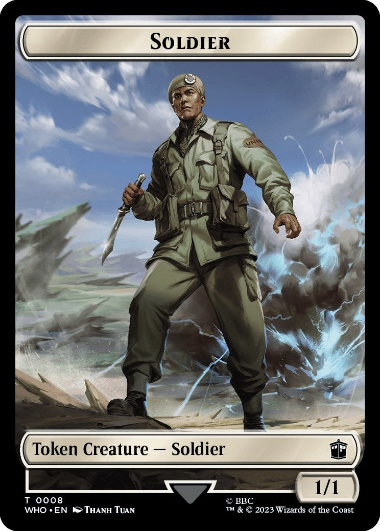 Image for Soldier // Food (0025) Double-Sided Token (8 // 25) (WHO) - Magic: The Gathering