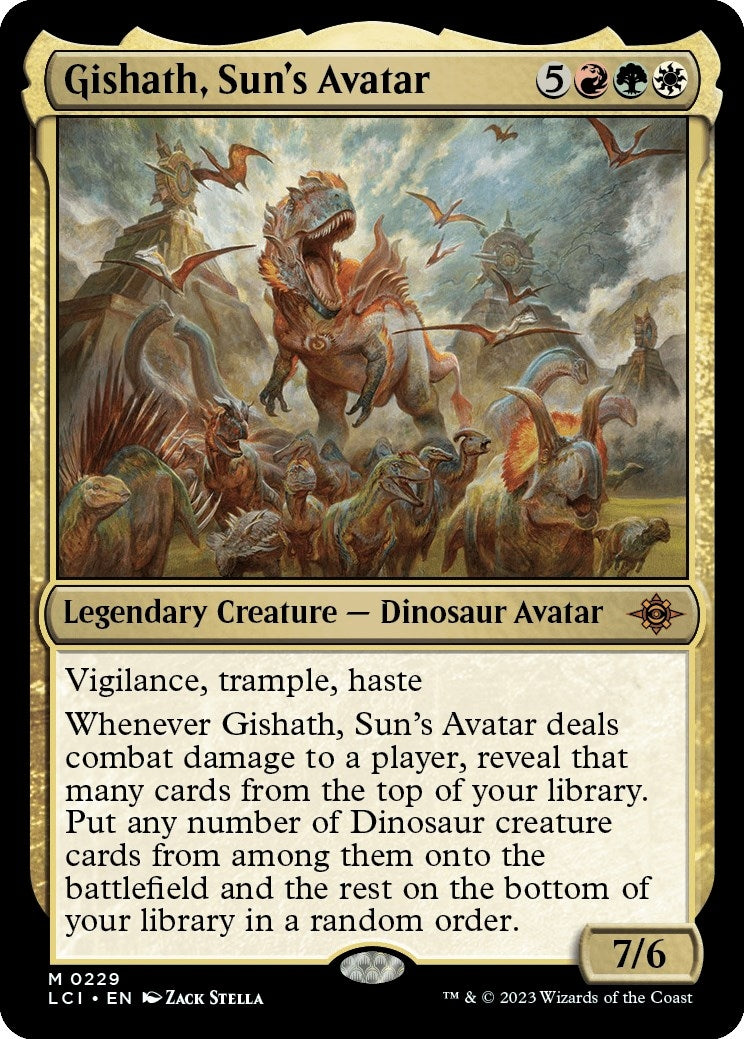 Image for Gishath, Sun's Avatar (229) (LCI) - Magic: The Gathering
