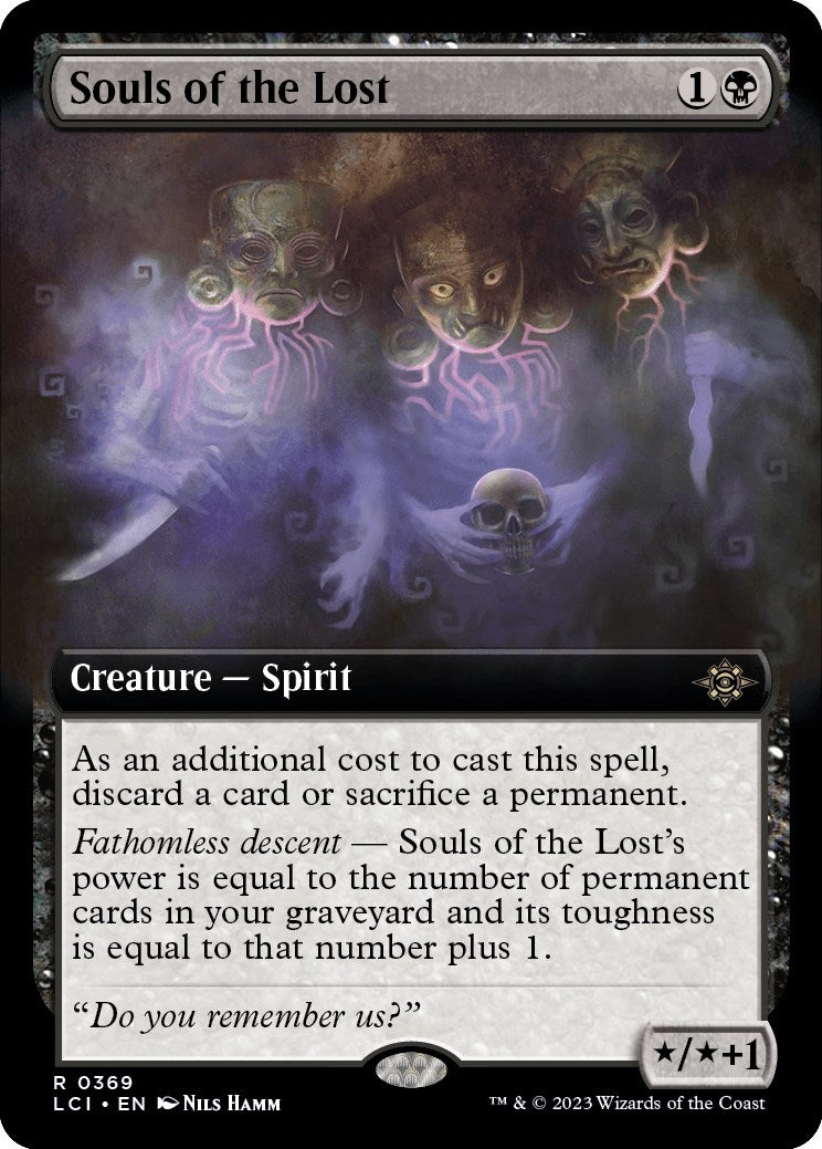 Image for Souls of the Lost (Extended Art) (369) (LCI) - Magic: The Gathering